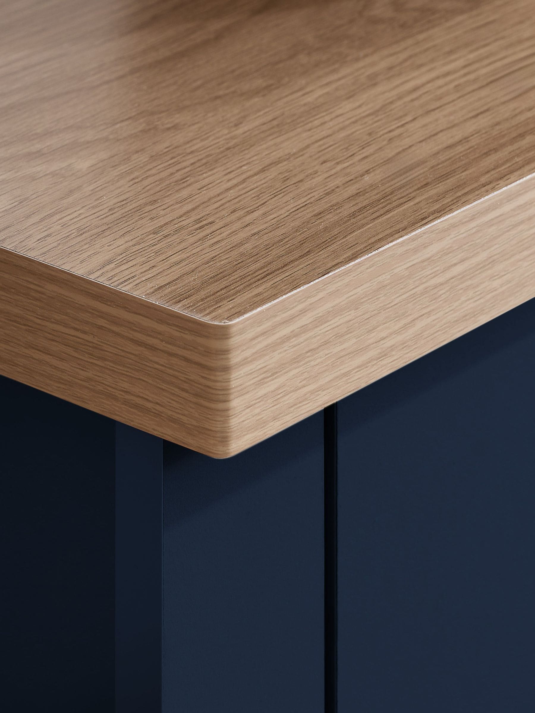 Buy Birlea Navy Blue Highgate 2 Door 2 Drawer Sideboard from the