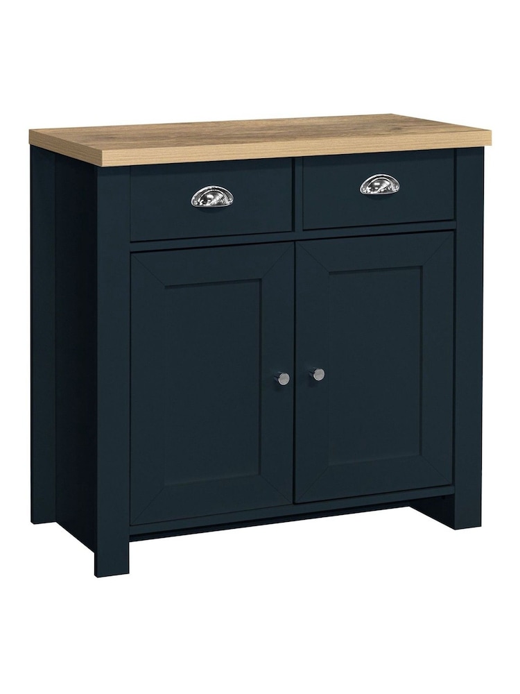 Birlea Navy Blue Highgate 2 Door 2 Drawer Sideboard - Image 6 of 6