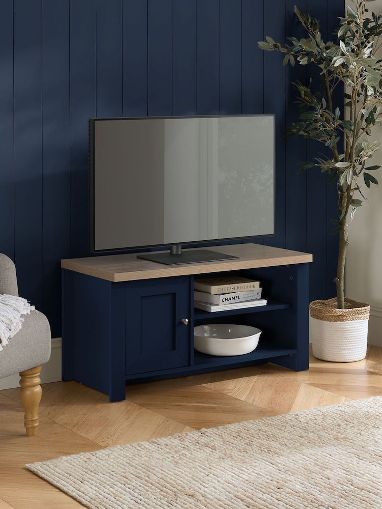 Birlea Navy Blue Highgate Small TV Unit - Image 1 of 5