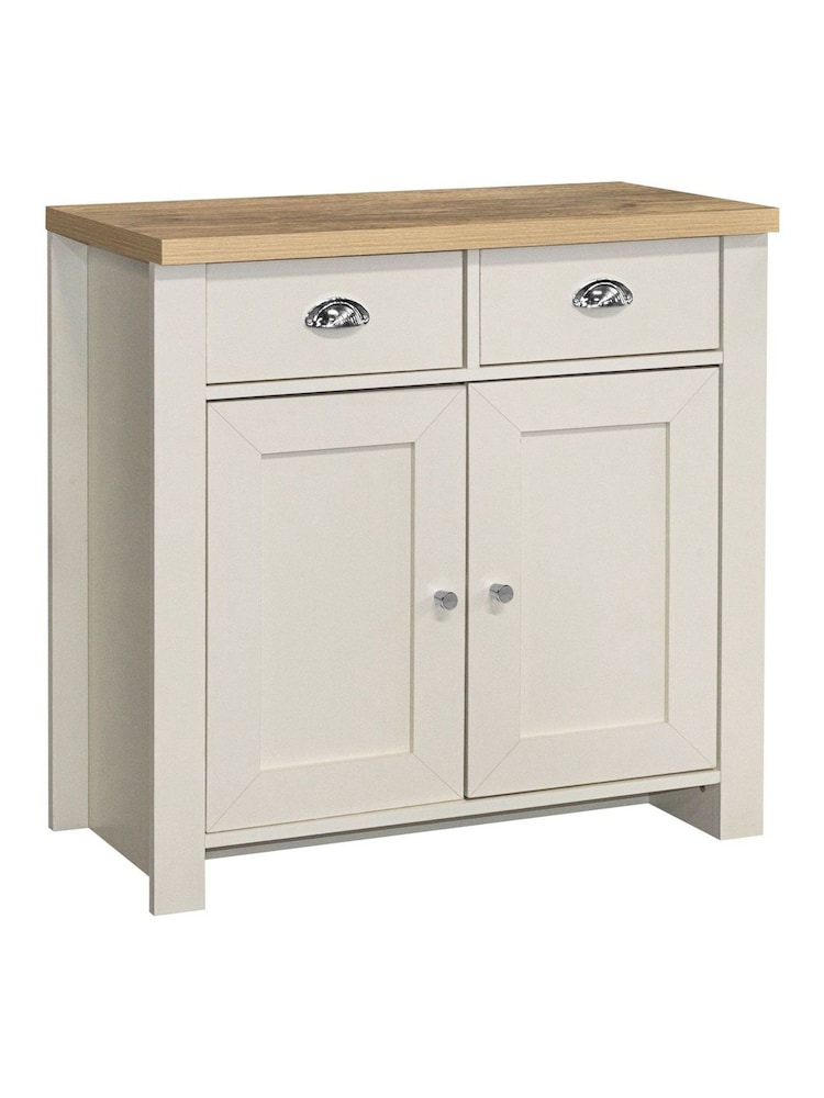 Birlea Cream Highgate 2 Door 2 Drawer Sideboard - Image 5 of 5