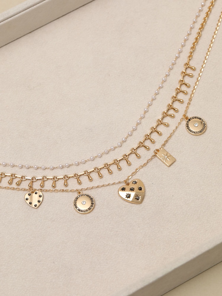 Mood Səmavi Cazibədarlığı Çoxsaylı Boyunbağı - 3şəkildən 3 şəkil