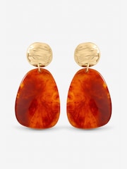 Mood Gold Tone And Resin Statement Drop Earrings - Image 1 of 1