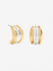 Mood Two Tone Dome Earrings - Bild 1 von 1