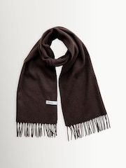 TBCo Chocolate Brown Wool Oversized Scarf - Image 3 of 4