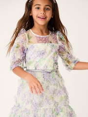 Monsoon Hydrangea Ruffle Party Dress - Imaginea 1 din 4