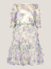 Monsoon Hydrangea Ruffle Party Dress - Imaginea 2 din 4