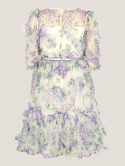 Monsoon Hydrangea Ruffle Party Dress - Imaginea 3 din 4