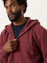FatFace Hayle Plum Purple Zip Through Hoodie - Image 3 of 6