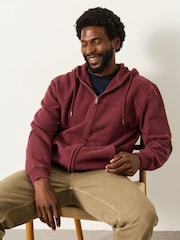 FatFace Hayle Plum Purple Zip Through Hoodie - Image 5 of 6