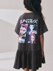 Charcoal Grey KPOP Demon Hunters T-Shirt Dress (6-16yrs) - Image 4 of 5