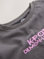 Gris antracita - KPOP Demon Hunters T-Shirt Dress (6-16yrs) - Imagen 8 de 9