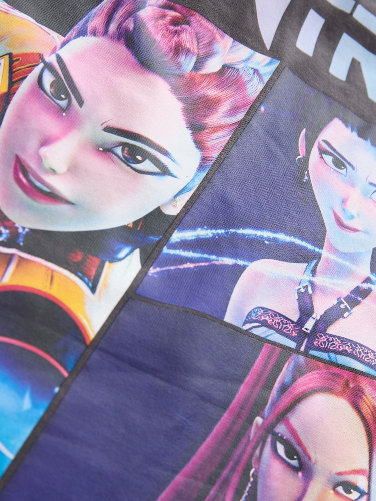 Gris antracita - KPOP Demon Hunters T-Shirt Dress (6-16yrs) - Imagen 9 de 9