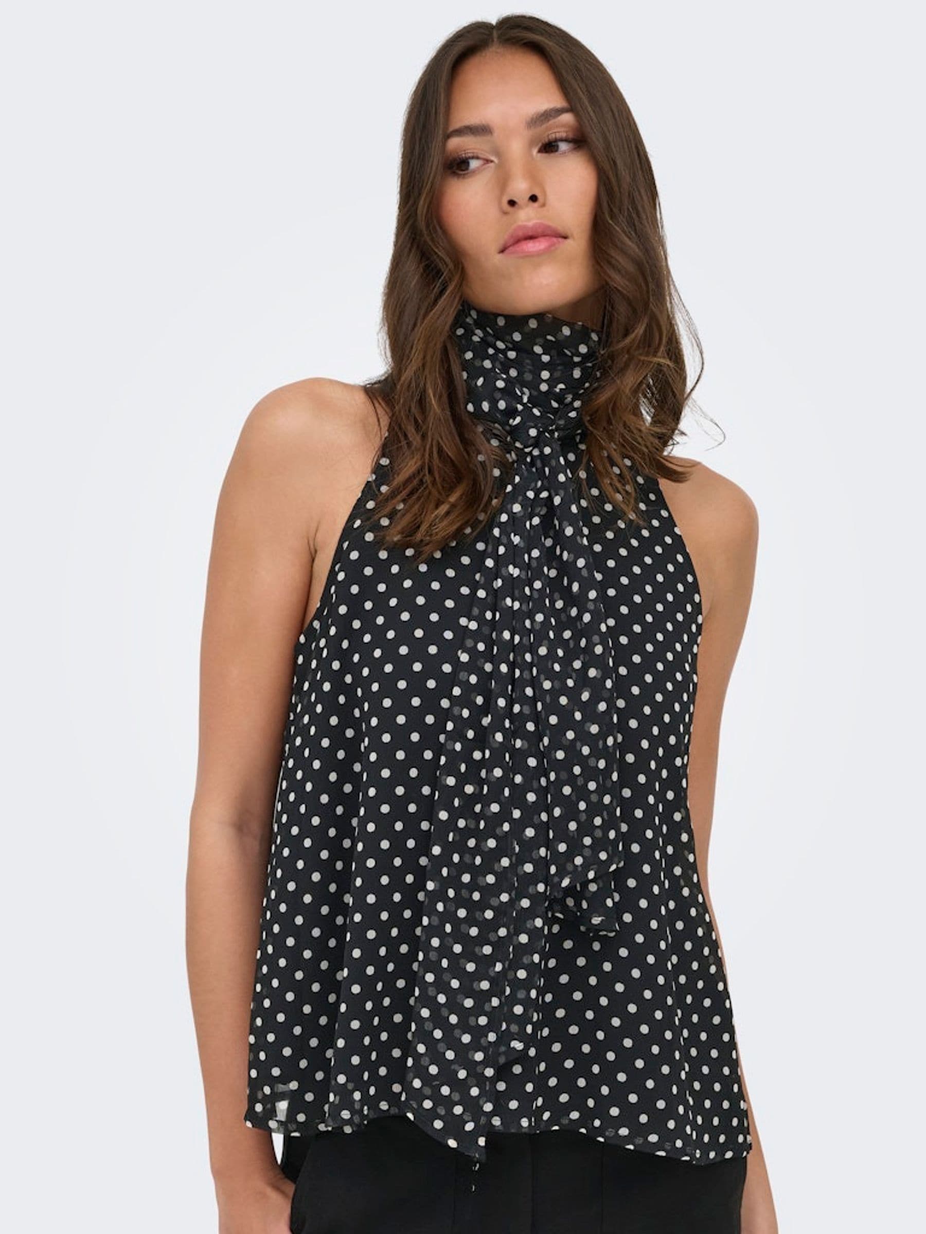 Buy JDY Black Sleeveless Polka Dot Top from Next USA