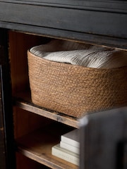 The Set 5 Pack Natural Low Rectangular Baskets - Image 2 of 7