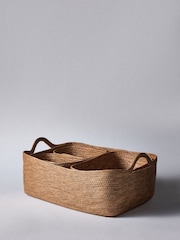 The Set 5 Pack Natural Low Rectangular Baskets - Image 3 of 7