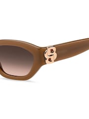 BOSS Brown Cat Eye Sunglasses - Image 4 of 4
