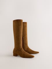 Įdegis rudas - „Forever Comfort®“ aulinukai iki kelių su kaltu ant nosies - 2 paveikslėlis iš 5