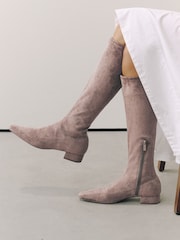 Taupe Brown - „Forever Comfort®“ aulinukai iki kelių su kaltu ant nosies - 1 paveikslėlis iš 10