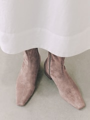 Taupe Brown - „Forever Comfort®“ aulinukai iki kelių su kaltu ant nosies - 3 paveikslėlis iš 10