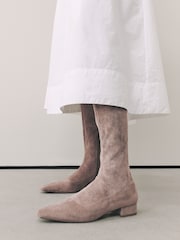 Taupe Brown - „Forever Comfort®“ aulinukai iki kelių su kaltu ant nosies - 4 paveikslėlis iš 10