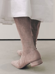 Taupe Brown - „Forever Comfort®“ aulinukai iki kelių su kaltu ant nosies - 5 paveikslėlis iš 10