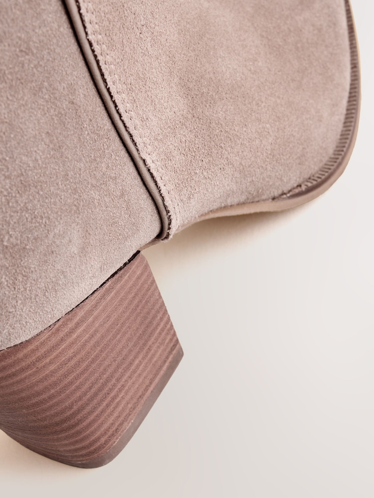 Taupe Forever Comfort® Whipstitch Knee High Slouch Boots - Image 5 of 5