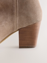 Taupe Forever Comfort® Whipstitch Knee High Slouch Boots - Image 9 of 11