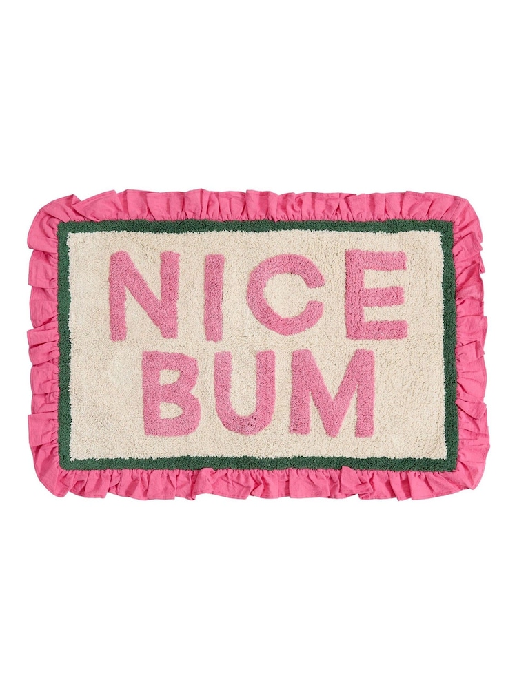 Furn Nice Bum Cotton Frill Bath Mat - Imagen 4 de 4
