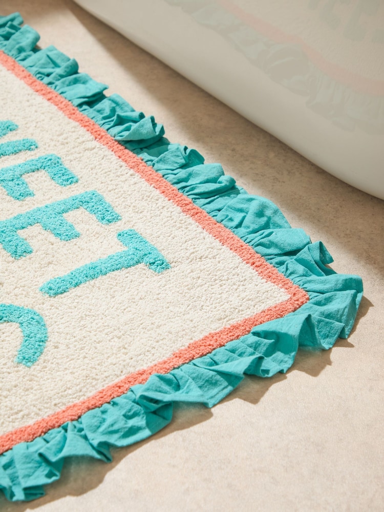 Furn Sweet Cheeks Cotton Frill Bath Mat - Imagen 2 de 4