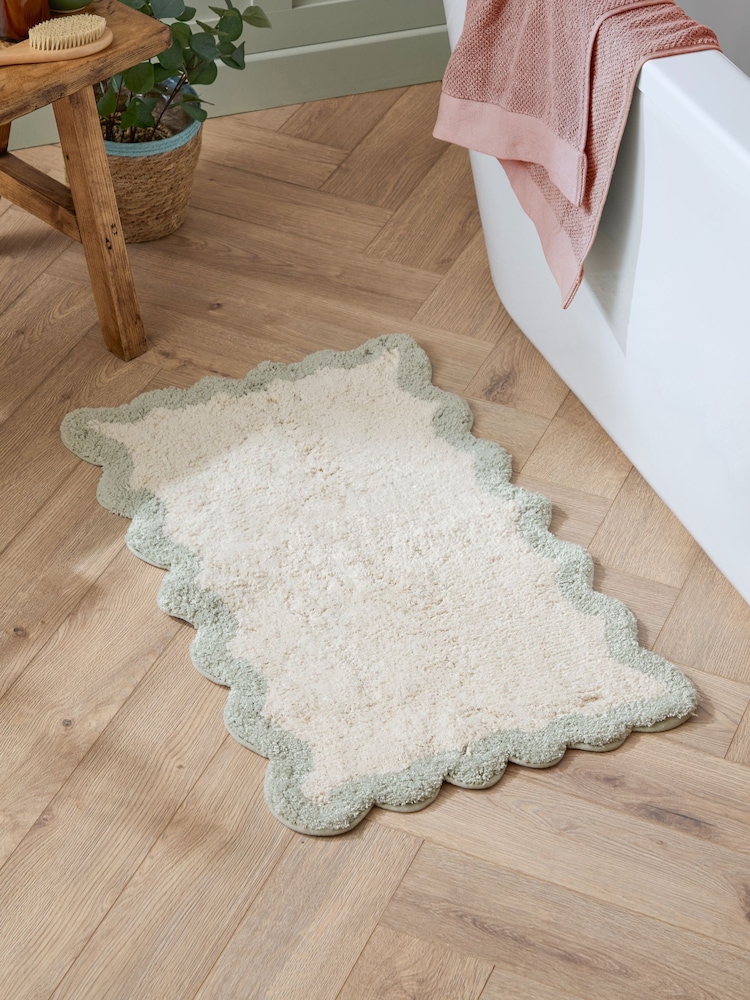 Furn Lil Scallop Edge Bath Mat - Imagen 1 de 4