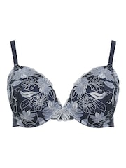 Yours Curve Blue Embellished Non Padded Bra 2 Pack - Image 8 of 8