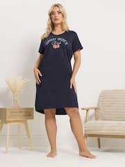 Yours Curve מארז של 2 כותונות לילה עם מכפלת נמוכה בגב - תמונה 2 מתוך 8