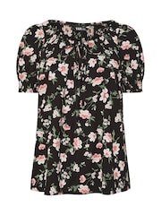 Yours Curve Black Boho Top - Image 5 of 5