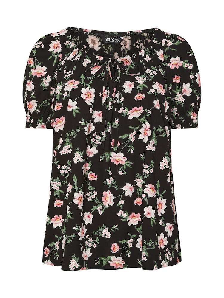 Yours Curve Black Boho Top - Image 5 of 5