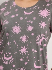 Yours Curve Grey Midaxi Nightdress - Image 4 of 4