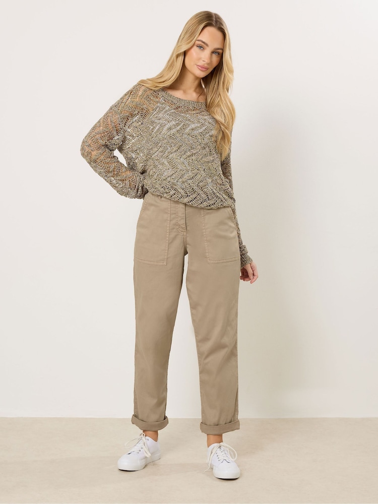 M&Co Natural Carpenter Tapered Trousers - Image 2 of 5