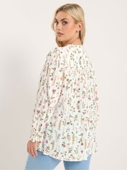 Yours Curve White Embellished Boho Blouse - Image 4 of 6