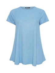 Yours Curve Weiches, geripptes T-Shirt - Bild 5 von 5