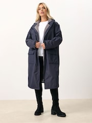 Yours Curve Blue Waterproof Changing Robe - Image 1 of 5
