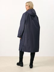 Yours Curve Blue Waterproof Changing Robe - Image 3 of 5