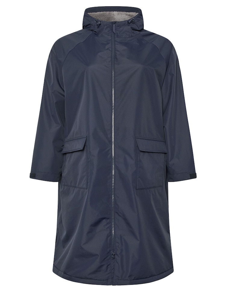 Yours Curve Blue Waterproof Changing Robe - Image 5 of 5 Yours Curve Blue Waterproof Changing Robe - Image 5 of 5