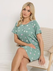 قميص نوم ببلاكيت مقاس كبير من Yours - صورة 2 من 4