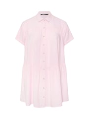 Yours Curve Pink Tiered Smock Chambray Shirt - Image 5 of 5
