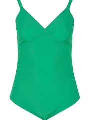 Yours Curve Green Plunge Corset Swimsuit - Image 2 of 2