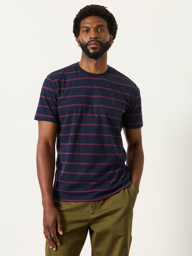 FatFace 3 Pack Navy Short Sleeve T-Shirt - Image 2 of 8 FatFace 3 Pack Navy Short Sleeve T-Shirt - Image 2 of 8