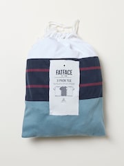FatFace 3 Pack Navy Short Sleeve T-Shirt - Image 8 of 8