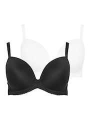 Yours Curve Black Elevated Underwired Padded Bra 2 Pack - Image 6 of 8