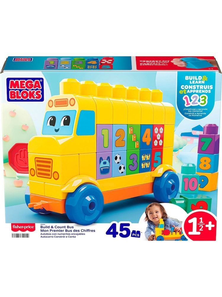 Mattel Games Mega Bloks Build & Count Bus - Image 1 of 5