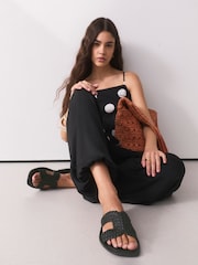 Black Standard/Wide Fit Forever Comfort® Mules - Image 7 of 8