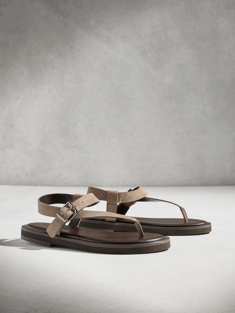 Neutral/Brown N. Premium Asymmetric Leather Sandals - Image 2 of 6 Neutral/Brown N. Premium Asymmetric Leather Sandals - Image 2 of 6